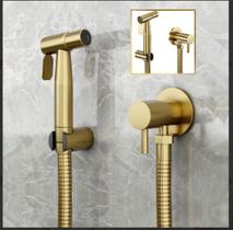 Ducha Higiênica Acabamento em Ouro Escovado Completa GoldenX Ducha Higiênica Acabamento em Ouro Escovado Completa GoldenX