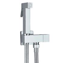 Ducha Higiênica Banheiro Cromada Brilhante Inox Moderna Luxo Quadrada Simples