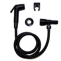 Ducha Higiênica Banheiro Lavabo Completo Preto Fosco Suporte Ducha Higiênica Banheiro Lavabo Completo Preto Fosco Suporte