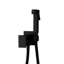 Ducha Higiênica Banheiro Preto Fosco Chuveirinho Íntimo Inox Quadrada Moderna Linha Premium Luxo Ducha Higiênica Banheiro Preto Fosco Chuveirinho Íntimo Inox Quadrada Moderna Linha Premium Luxo