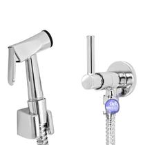 Ducha Higiênica Banheiro Vol. C-72 Cromado Mangueira 120Cms Cor:Cromado