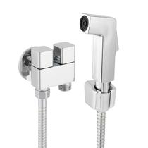 Ducha Higiênica C77 Registro Duplo Duas Saídas Metal Cromado 1/2