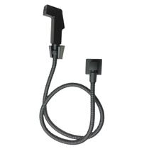 Ducha Higiênica Chuveirinho Banheiro ABS Quadrada Preta