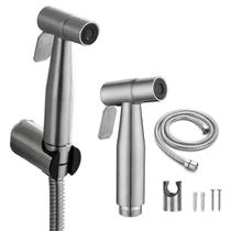 Ducha Higienica Chuveirinho Banheiro Box Lavabo Mangueira Flexivel Higiene Limpeza Acessorio Suporte Resistente