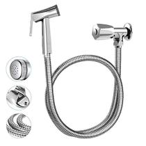 Ducha Higiênica Chuveirinho Com Registro Aço Inox 304 Mangueira 1,20m