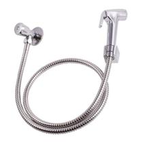 Ducha Higiênica Com Chuveirinho Cromada Inox Com Registro Completa Mega