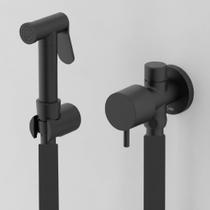 Ducha higienica com derivacao black mate basic celite