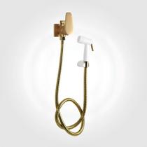 Ducha Higiênica Com Derivação Dn15 Dom Dourado Fosco Perflex Ducha Higiênica Com Derivação Dn15 Dom Dourado Fosco Perflex