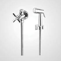 Ducha Higiênica Com Derivação Dn15 Slim Cross Cromado Perflex Ducha Higiênica Com Derivação Dn15 Slim Cross Cromado Perflex