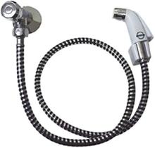 Ducha higienica com registro abs branco cromado higiban - 1,00 metro