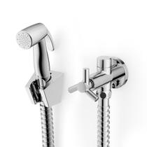 Ducha Higiênica Com Registro e Derivação Cromado Celite One