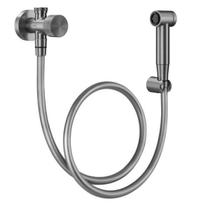 Ducha Higiênica Com Registro E Derivação Grafite Escovado Ducha Higiênica Com Registro E Derivação Grafite Escovado