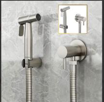 Ducha Higiênica Completa Acabamento em Níquel Escovado GoldenX Ducha Higiênica Completa Acabamento em Níquel Escovado GoldenX