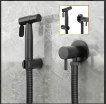 Ducha Higiênica Completa Aço Inox Acabamento Preto GoldenX