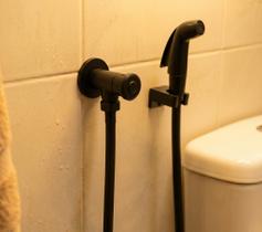 Ducha Higiênica Completa Com Gatilho Abs Preto Fosco Ducha Higiênica Completa Com Gatilho Abs Preto Fosco