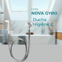 Ducha Higiênica Completa Luxo em Metal Cromado Ajet Gyro Fabrimar 1,20m
