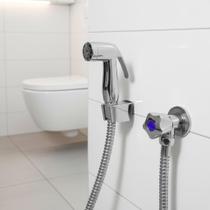 Ducha Higiênica Completa Metal Cromado Engate Flexível 1,20 Metros Classic Beltempo