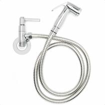 Ducha Higiênica Completa Metal Mangueira 120cm Cromada Gatilho Banheiro Lavatório Lavabo Intima Ducha Higiênica Completa Metal Mangueira 120cm Cromada Gatilho Banheiro Lavatório Lavabo Intima