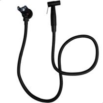 Ducha Higiênica Completa Preta Chuveirinho Registro Inox Banheiro Luxo Bide Parede Ducha ¼ Volta Preto Fosco Mangueira Flexível 1,2M Ducha Higiênica Completa Preta Chuveirinho Registro Inox Banheiro Luxo Bide Parede Ducha ¼ Volta Preto Fosco Mangueira Flexível 1,2M