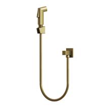 Ducha Higiênica Completa Quadrado Dourado 1739