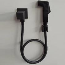 Ducha Higiênica Completa Quadrado Preto Fosco Black Edition