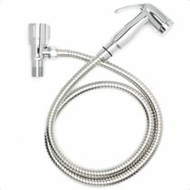 Ducha Higienica Completa Registro Metal Luxo Mangueira 2 Metros Cromada Gatilho Banheiro Chuveirinho Ducha Higienica Completa Registro Metal Luxo Mangueira 2 Metros Cromada Gatilho Banheiro Chuveirinho