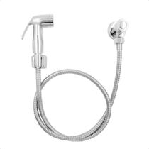 Ducha Higienica Cromada com Mangueira de 120cm Banheiro Bidê Intima Chuveirinho Salão