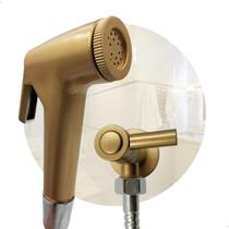 Ducha Higienica Cromada E Dourada 120cm Crie Construa