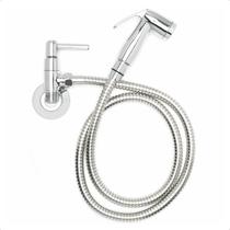Ducha Higiênica Cromada Metal Mangueira de 2 Metros Chuveirinho Salão Banheiro Bidê Lavabo