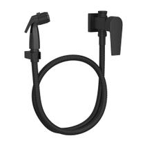 Ducha Higiênica Deca Level 1984.Bl26.Act.Mt com Registro e Derivação Black Matte