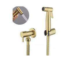 Ducha Higiênica Dourada 1/4 Volta Luxo Gatilho Inox 304 Ducha Higiênica Dourada 1/4 Volta Luxo Gatilho Inox 304