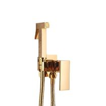Ducha Higiênica Dourado Gold Monocomando Lavabo Chuveirinho Moderna Banheiro Misturador Aço Inoxidável Ouro Duchinha Premium
