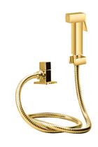 Ducha Higiênica Dourado Gold Ouro de Metal Para Banheiro Lavabo Engate 1,20m Super Luxo - Be Cazza