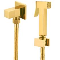 Ducha Higiênica Dourado Gold Ouro de Metal Para Banheiro Lavabo Engate 1,20m Super Luxo