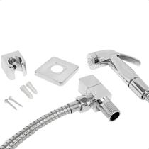 Ducha Higienica Duchinha Chuveirinho Salão Registro Quadrado Metal Luxo Mangueira de 120cm Ducha Higienica Duchinha Chuveirinho Salão Registro Quadrado Metal Luxo Mangueira de 120cm
