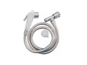 Ducha Higiênica em Metal Cromado C/ Gatilho ABS Branco - Furkin Ducha Higiênica em Metal Cromado C/ Gatilho ABS Branco - Furkin