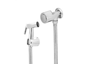 Ducha Higiênica Em Metal Cromado Com Flexível De Inox C-40