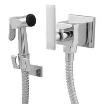 Ducha Higiênica Em Metal Quadrada Para Lavabo