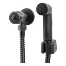 Ducha Higiênica Flexível 1,20Mt ABS Preta Kelly metais