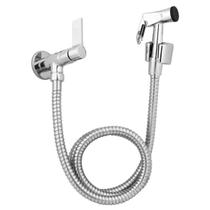 Ducha Higiênica Flexível Oliveira 1,20m C-70 1/4 Volta Para Banheiro Em Metal E Inox