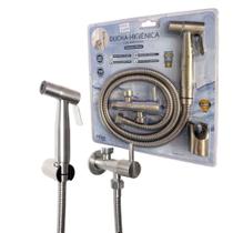 Ducha Higiênica Flvx Hidro de INOX 120cm com Derivação e Gatilho Inteligente DHDER2 IN SUP Ducha Higiênica Flvx Hidro de INOX 120cm com Derivação e Gatilho Inteligente DHDER2 IN SUP