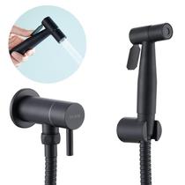 Ducha Higiênica Inox Preto com Registro NOX15B Doan Ducha Higiênica Inox Preto com Registro NOX15B Doan