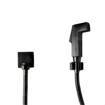 Ducha Higiênica Íntima Banheiro Luxo Metal Chuveirinho Preta Mangueira 1,20 Metros Soft Inox