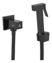 Ducha Higiênica Intima Banheiro Quadrada Metal Preto Fosco Ducha Higiênica Intima Banheiro Quadrada Metal Preto Fosco