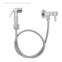 Ducha Higiênica Intima Cromada 1/4 De Volta Para Banheiro