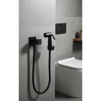 Ducha Higiênica Íntima Metal Preto Fosco 1,20m