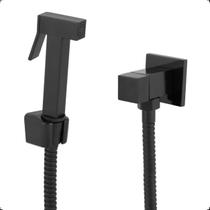 Ducha Higiênica Íntima Tokio Quadrada Metal Preto Fosco 1.4 Volta Banheiro 1.20m Ducha Higiênica Íntima Tokio Quadrada Metal Preto Fosco 1.4 Volta Banheiro 1.20m