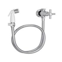 Ducha Higiênica Izy com Registro e Derivação Branco/Cromado - Deca