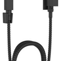 Ducha Higienica Jiwi E Alavanca Quadrada Preta 1,2 Metros