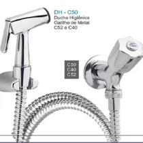 Ducha higienica luxo gatilho latão 120 cm